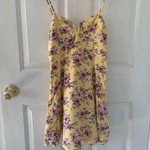 yellow floral forever 21 dress!